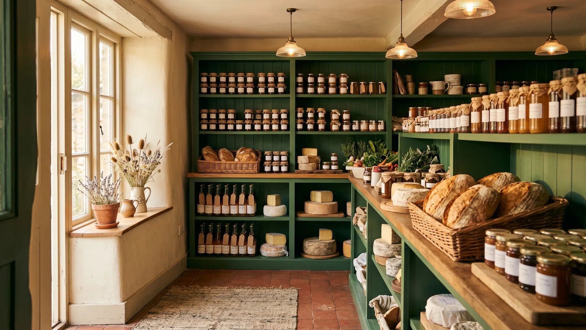 The Thornbury & Vale farm shop at golden hour