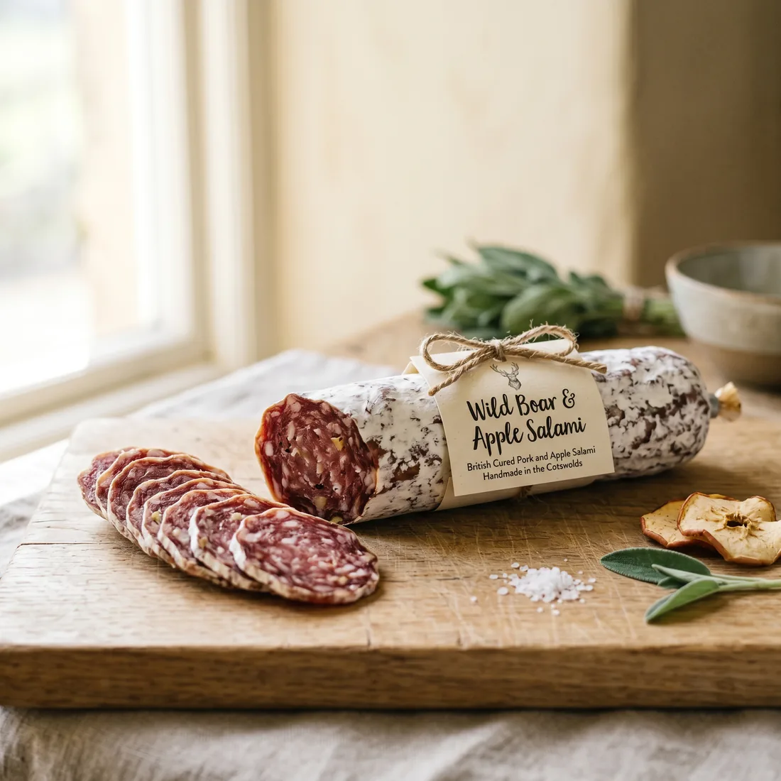 Wild Boar & Apple Salami
